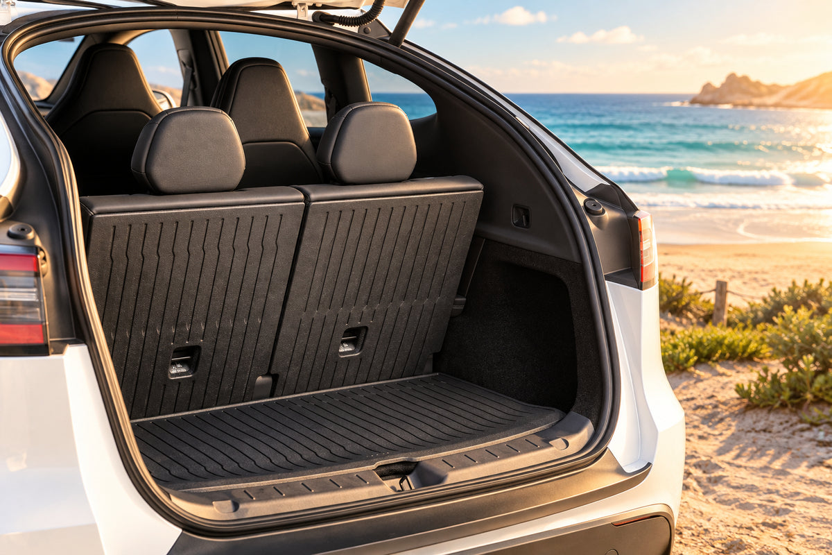 3rd Row Seatback Protector & Cargo Mat for Model Y L